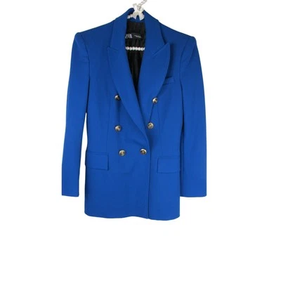 Zara womens Royal blue double breasted blazer size x small   - Image 1 of 4