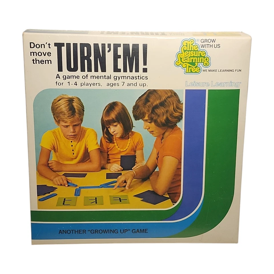 RARE 1970s Turn'Em Game Of Mental Gymnastics Leisure Learning Tree New Sealed - Image 1 of 4