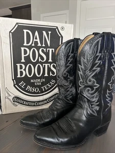 Dan Post Black Leather Upper Boots for Men for Sale - Picture 1 of 9