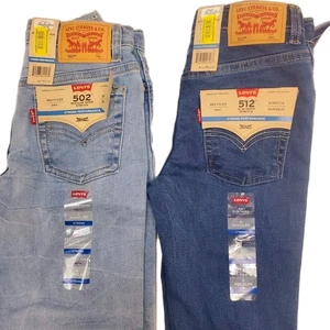 Levis Jugend Jungen 6 Paket Paar Flex Stretch verstellbare Taille Denim Jeans Hosen - Bild 1 von 7