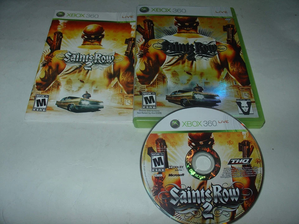 Saints Row 2 (Microsoft Xbox 360, 2008) Minty Tested Working Complete CIB - Image 1 of 1