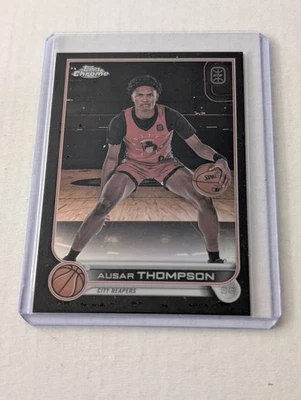 2022-23 TOPPS CHROME OVERTIME  - AUSAR THOMPSON - BLACK REFRACTOR /10 - Image 1 of 2