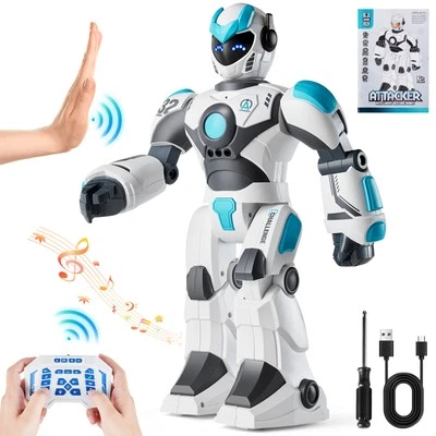 VEVOR Robot RC Jouet Enfant Parlant Dansant Geste Voix Télécommande Programmable - Photo 1/4
