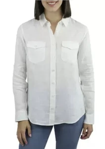 Jachs Ladies Long Sleeve Linen Shirt - XXL - New With Tags - Picture 1 of 1