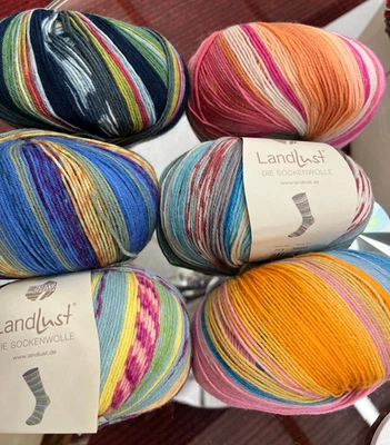 Lana Grossa Landlust Die Sockenwolle, 4fach, Schurwolle/PA, 100g ca. 420m - Bild 1 von 4