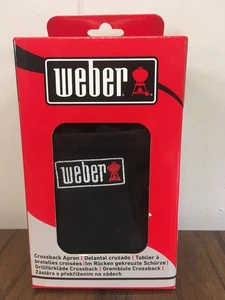 NUOVO grembiule Weber Crossback 7 tasche taglia unica adatto alla maggior parte NERO 6786 - Foto 1 di 2