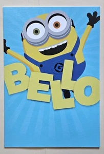 Biglietto di auguri di buon compleanno / Minions / segno distintivo (incl. Busta 5x7") - Foto 1 di 4