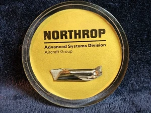 Northrop Advanced Systems Division Metal Chip From First Milling Titanium Frame - Picture 1 of 6