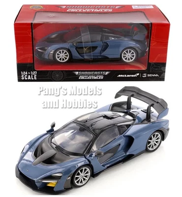 McLaren Senna 2019 modelo diecast escala 1/24 de MotorMax - azul con caja Foto 1 de 4