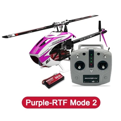 GOOSKY S1 6 channels 3D RC Helicopter RTF  Mode 2 Version Blue/Orange/Purple - Image 1 of 4