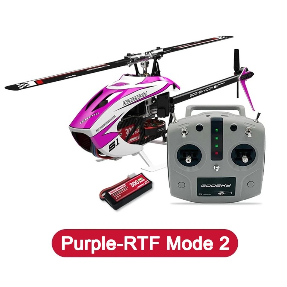 GOOSKY S1 6CH 3D Direct Drive Brushless Motor Flybarless RTF Helicopter Mode 2 - Image 1 of 4