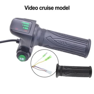 Electric Bike Throttle Grips with 5 Pin Interface for Motorcycle Scooter - Picture 1 of 16