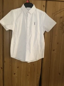 NEXT Boys White Short Sleeve Shirt Size 6 Years - Picture 1 of 6