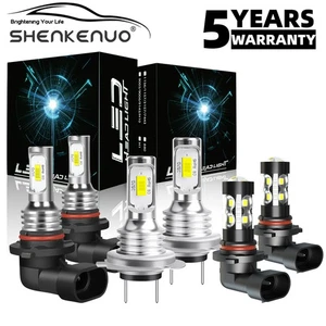 For KIA FORTE 2019-2021 LED Headlight High Low Fog Light Bulbs Combo Kit 6pcs - Picture 1 of 15