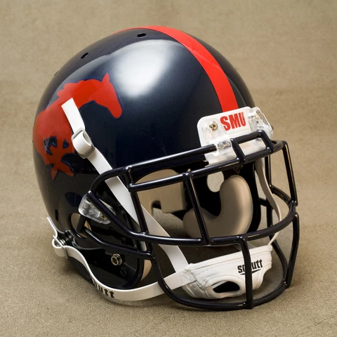 SMU MUSTANGS NCAA Schutt XP Full Size REPLICA Gameday Football Helmet Cover