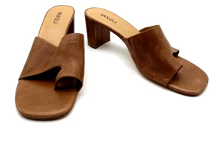 VANELi Maysa Block Slide Heels Womens Brown Dress Sandals Stylish Comfortable - Picture 1 of 7