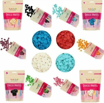 250g /1kg FunCakes Candy Deco Melts Cake Chocolate Decoration Button ALL COLOURS - Image 1 of 4
