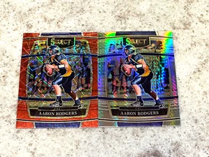 AARON RODGERS ~ 2022 Select Draft Picks #28 Red Laser & Hyper Prizm PWE - Imagen 1 de 3