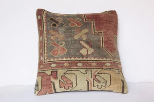 16X16 Kissen, Dekokissen, Teppichkissen, Türkische Handarbeit Outdoor Kissenbezüge - Bild 1 von 13