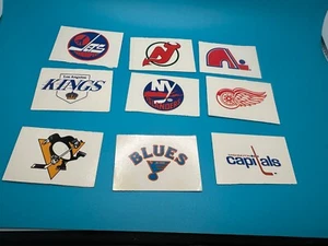 NHL TOPPS 1985 Hockey Helmet Stickers Lot of 9 - Bild 1 von 5