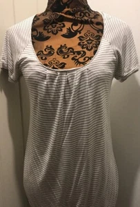 Reiss Size Medium Striped T-shirt With Elastic Bottom - Picture 1 of 5
