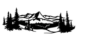 MOUNTAIN SCENE #8  DECAL VAN VEHICLE SEMI TRAILER CROSS OVER  CAR SUV TRUCK SUV - Picture 1 of 2
