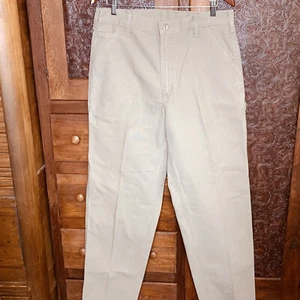 NEW Carhartt Dungaree Fit Mens Pants 34X36 Tan Carpenter Work Chore NWOT - Picture 1 of 11