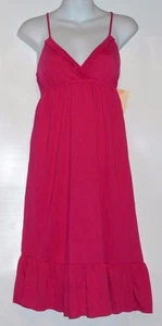 Energie Junior Semi Wrap Neckline Empire Waist Ruffle Hemline Dress Berry Pret M - Picture 1 of 1