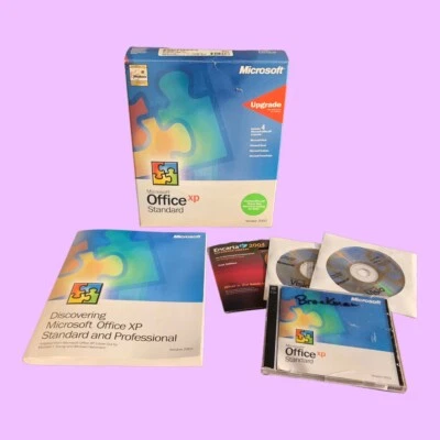 Microsoft Office XP - UPGRADE ONLY Standard 2002 CD-ROM SET w/ Product Key Word - Image 1 of 4
