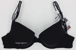 Nuevo con etiquetas Calvin Klein QF7220 ""1996" Push Up, Camiseta, Convertible, Sujetador de Algodón, Negro - Imagen 1 de 8