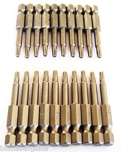 20 ENKAY 2" T15 MANIPULATIONSSICHER TORX STAR SCHRAUBE BITS SPITZEN RUNDER SCHAFT 3341 - Bild 1 von 1