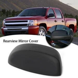 Tapa de cubierta de espejo retrovisor para Chevy Silverado 1500 2007-2013 lado derecho derecho texturizado negro - Imagen 1 de 11
