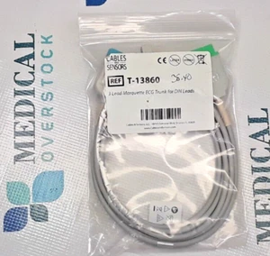 T-13860 3 LEAD MARQUETTE ECG TRUNK FOR DIN LEADS - NEW - Picture 1 of 4