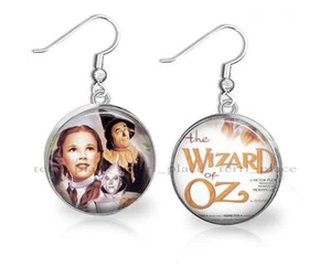 Wizard of Oz Dangle Glass Earrings Handcrafted Custom Statement Jewelry - Picture 1 of 1