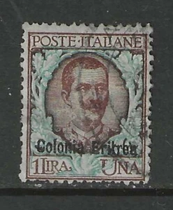 Italien Kolonien 1903 ERITREA 1 Lire Briefmarke mit Aufdruck gebraucht - Bild 1 von 1