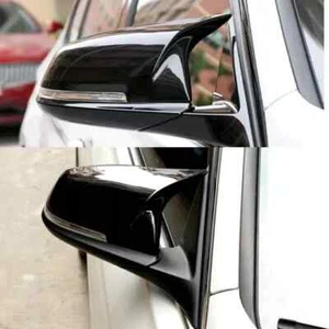 2x Carbon Black M3 Style Mirror Caps For BMW F30 F31 320i 328i 330i 335i 340i - Picture 1 of 10