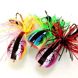 Rana saltadora de plástico ABS seis colores gancho opcional interesante equipo de pesca 2024UK - Imagen 1 de 17