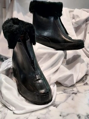 Zapatos de Lacrosse para Mujer Invierno, Nieve, Lluvia Hechos en EE. UU., Cremallera, Sobre, Años 60 Talla 6 Foto 1 de 4