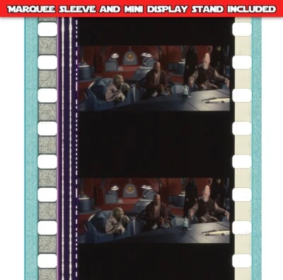 Star Wars: Attack of Clones - Yoda / Mace Windu - Tira de película de 5 celdas de 35 mm FL183 Foto 1 de 3