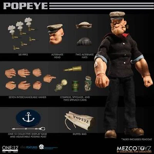 Figura de acción Mezco Toyz ONE:12 Collective: Popeye EN STOCK EE. UU. - Imagen 1 de 11