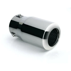 Auspuffblende Einzelrohr piegel poliert inox runde Pilot TS-63 - Bild 1 von 2
