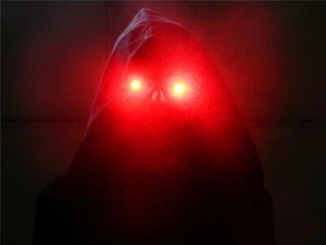 Halloween Prop, Cosplay, costume, Led GLOW Eyes Glasses for Masks, RED LEDs - Picture 1 of 9
