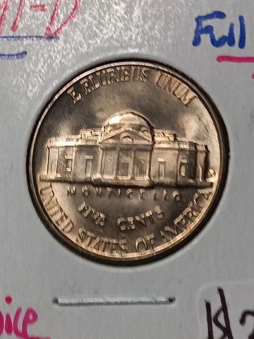 1941-D Jefferson Nickel Full Steps  MS Choice  US Coin J/333 Cover