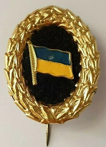 Deutsche Reederei Emaille Stabsabzeichen - Neptun Kähne - Stecknadel 43x34mm - Bild 1 von 3