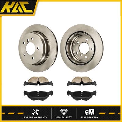 Rotores de freno de disco traseros y pastillas de freno para BMW 328i 328Xi 2007 2008 2009 2010-2013 Foto 1 de 4