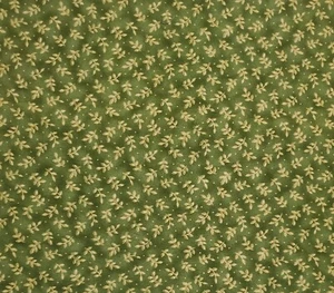 VTG OOP Fabric Traditions 2007 - Gold Metallic Highlight Leaf Print - 28" x 42" - Picture 1 of 3