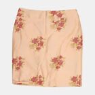 Avoca Pencil Skirt / Size 16 / Midi / Womens / Pink / Linen