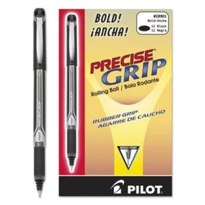 Pilot 28901 Precise Grip 1 mm Roller Ball Pen - Bold, Black (DZ) New - Picture 1 of 4