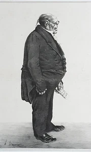 Honoré DAUMIER      PORTRAIT VON Mr. DUDESSERT  Orginal-Lithographie von 1833 - Bild 1 von 3