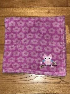 HTF Swiggles? RN 67227 Pink Owl Flowers Baby Blanket - Picture 1 of 6